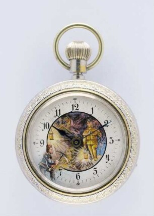 Taschenuhr mit Automat, Gebrüder Thiel, Ruhla um 1900