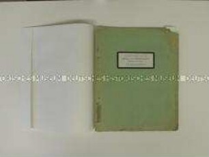 Hefter mit maschinenschriftlichen Aufzeichnungen über militärische Einsätze 1938/39 - Personenkonvolut