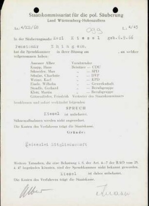 Kiesel, Karl