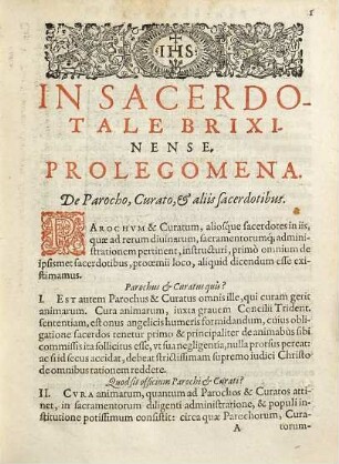 Sacerdotale Brixinen. : Continens Modum Administrandi Sacramenta: Exequias Defunctorum: Diversas Item Benedictiones Sacerdotales, per totum annum, ad ritum Romanum, & usum Diaecesis Brixinensis, accommodatas ...