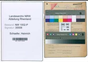 Entnazifizierung Heinrich Schaefer , geb. 22.12.1909 (Kriminalbeamter)