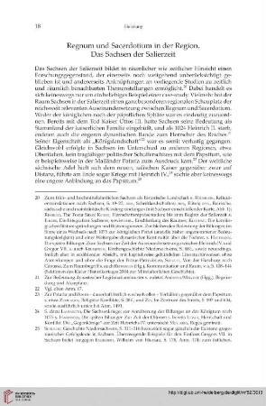 Regnum und Sacerdotium in der Region. Das Sachsen der Salierzeit