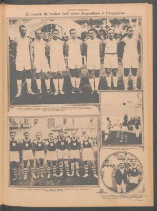 El match de basket ball entre Argentinos y Uruguayos [Fotografías]