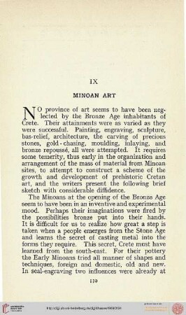 IX. Minoan Art