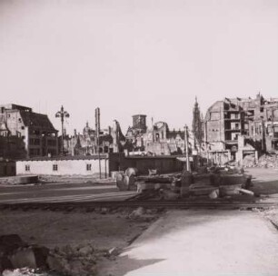Dresden-Altstadt. Altmarkt. Blick nach Nordwest