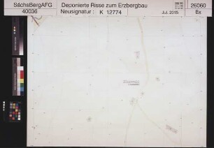 Gewerkschaft Zinnwalder Bergbau, Altenberg/Osterzgebirge; Grubenbetrieb Zinnwald in Sachsen und Sudetengau - Grubenbetriebskarte