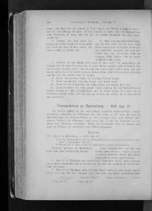 Versammlung zu Marienburg. - 1388 Apr. 17.