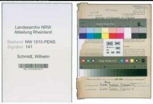 Entnazifizierung Wilhelm Schmidt , geb. 18.02.1889 ()