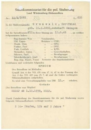 Grunwald, Gottfried