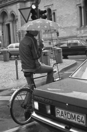 Fahrradfahren in der Innenstadt