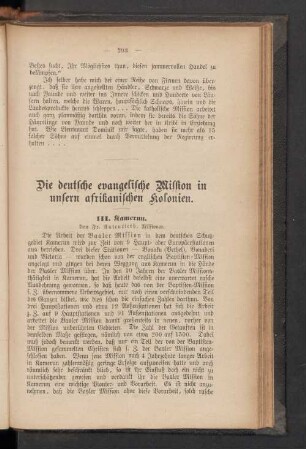 Die Deutsche Evangelische Mission in unsern Afrikanischen Kolonien