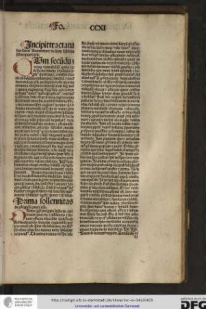 Incipit tractatulus sancti Bonaventure de quinque festivitatibus pueri Iesu.