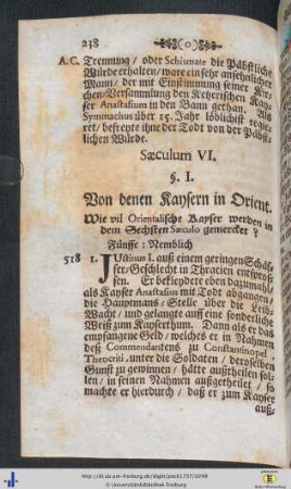 Saeculum VI.