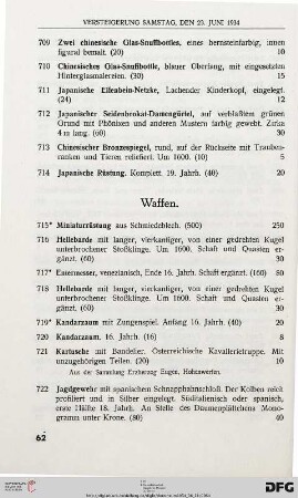 Waffen (Nr. 715-772)