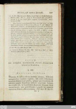 Caput II. De Sorte Hominum Post Mortem Exspectanda.