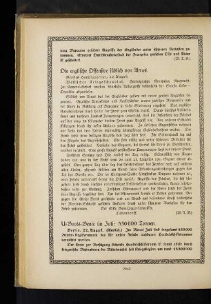 Die englische Offensive südlich von Arras.