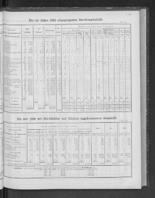 Die im Jahre 1892 abgegangenen See-Dampfschiffe.