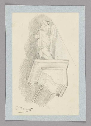 Statue auf einer Konsole