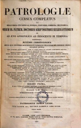 Vitae patrum sive historiae eremiticae libri decem : appendix ad monumenta sex priorum ecclesiae saeculorum ; accedit Onomasticon rerum et verborum difficiliorum, cum multiplici indice, etiam concionatorio, [1]