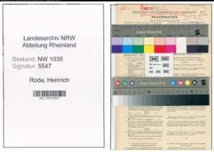 Entnazifizierung Heinrich Rode , geb. 02.04.1901 (Kaufmann)
