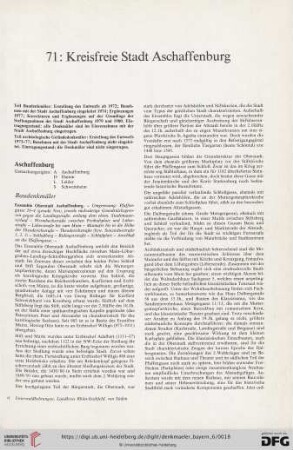 71: Kreisfreie Stadt Aschaffenburg