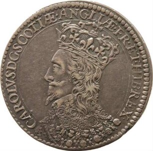 König Karl I. - auf Krönung zum König von Schottland am 15. Juni 1633 in der Holyrood Abbey in Edingburgh