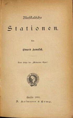 Musikalische Stationen