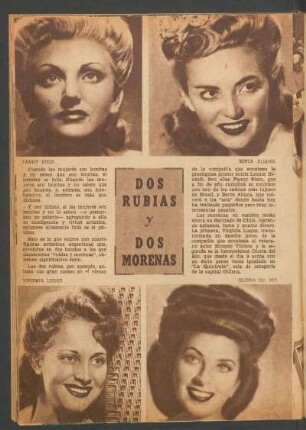Dos rubias y dos morenas