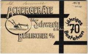 Katalog Nr. 56 über Bodenbearbeitungsgeräte