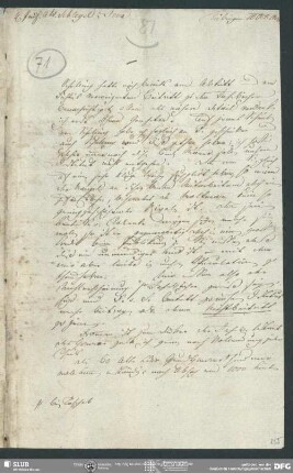 Eigenh. Brief von Johann Friedrich von Cotta an August Wilhelm von Schlegel, Tübingen, 10.10.1828