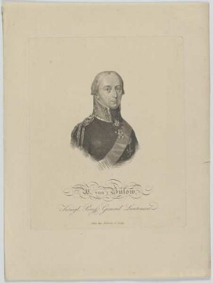 Bildnis des W. von Bülow