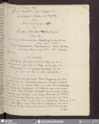 Einige Urkunden zur Geschichte des Erzbischofs Burchard v. Magdeburg und Brandenburgischen Geschichte