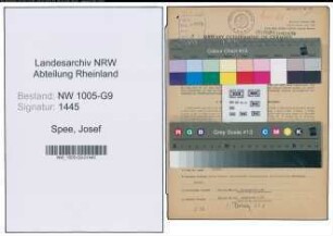 Entnazifizierung Josef Spee , geb. 27.07.1898 (Stukkateur)