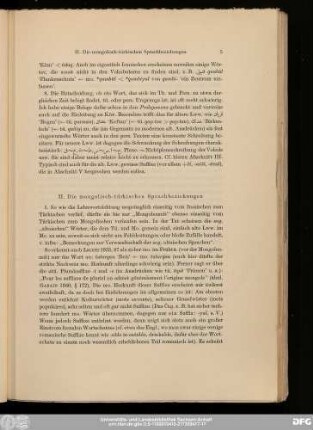II. Die mongolisch-türkischen Sprachbeziehungen