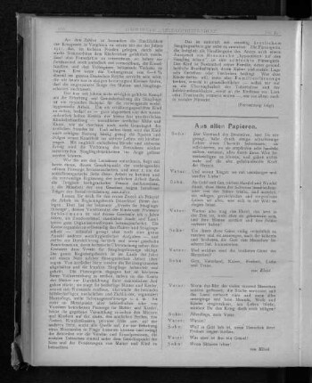 Aus alten Papieren.