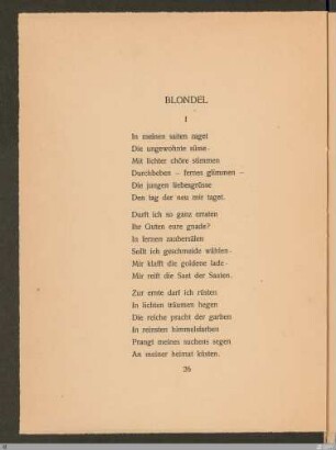 Blondel I-III