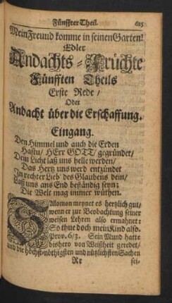 Fünfften Theils