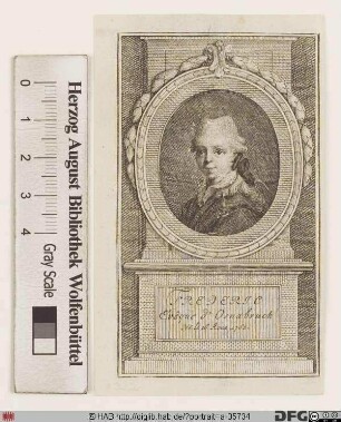 Bildnis Friedrich August (Frederick Augustus), kgl. Prinz von Großbritannien, Irland u. Hannover, 1784 Herzog von York u. Albany, 1764-1802 letzter Fürstbischof von Osnabrück