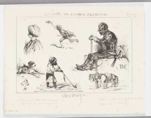 L’espirit de l’ecole Francoise, Blatt 56 der Folge "Croquis par divers artistes"