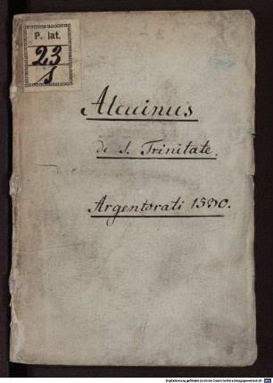 De Trinitate : libri tres