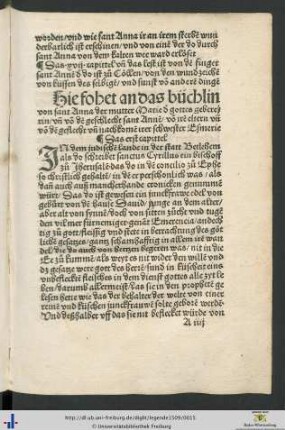 Das büchlin von sant Anna