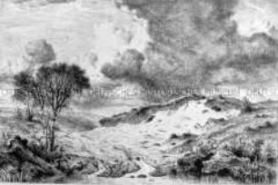 Erinnerung an die Campine (weite Landschaft, Hügel, Sumpf)