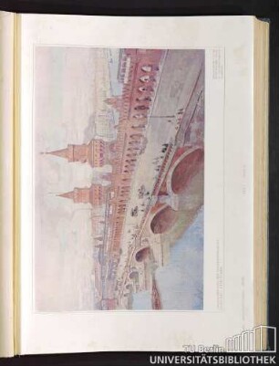 Teil 1. Tafel 2a. Oberbaumbrücke mit Hochbahnviadukt. Architekt: Otto Stahn.