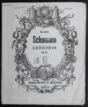 Genoveva : Op. 81