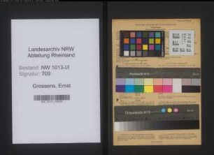 Entnazifizierung Ernst Grossens , geb. 21.11.1912 (Installateur)