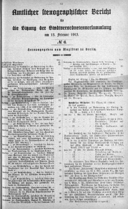 No 6, 13. Februar 1913