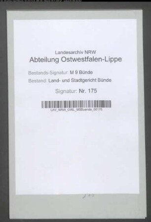 Erblasser: Lübbing, Caspar Heinrich: