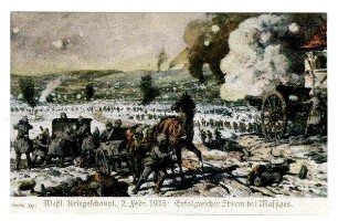 Serie Nr. 33/1: Westl.Kriegsschaupl., 02.02.1915: Erfolgreicher Sturm bei Massiges.