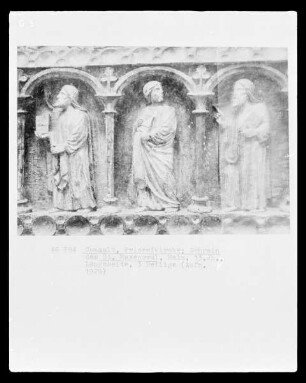 Schrein des heiligen Maxentiolus — Drei Heilige
