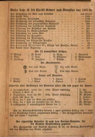 Berthold Auerbach's Volkskalender : für .., 1861